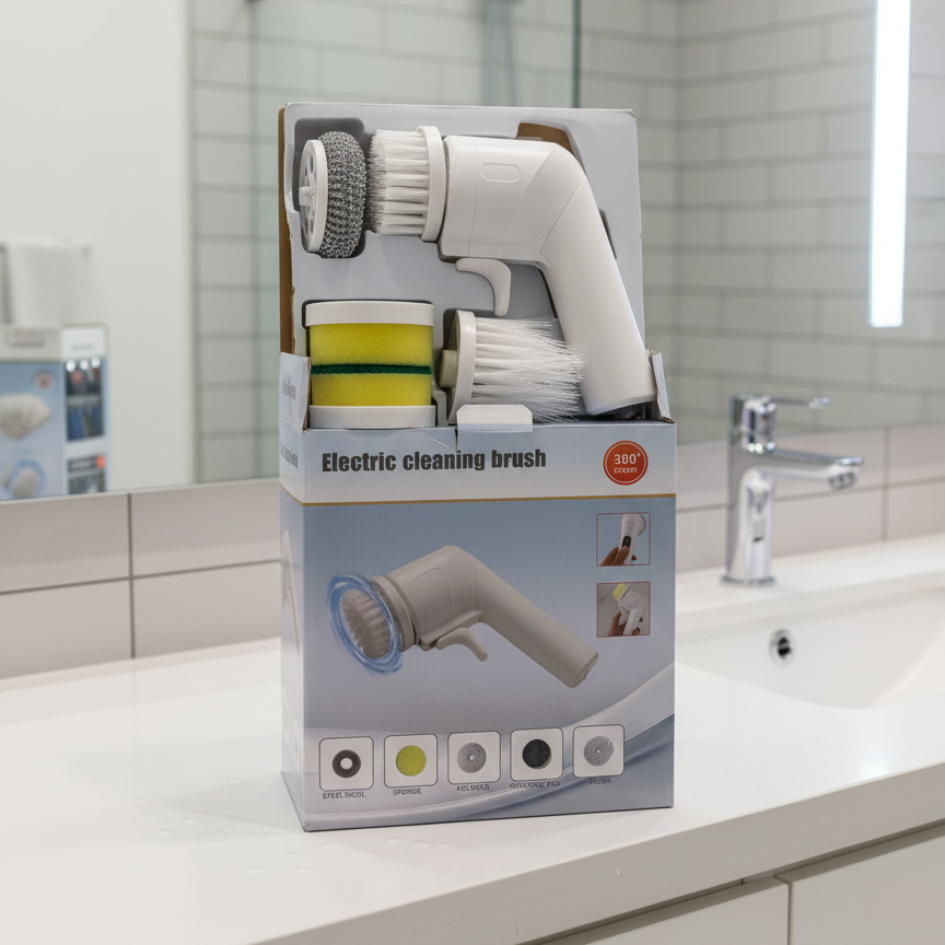360° Electric Spin Cleaning Brush | Multi-Purpose Power Scrubber