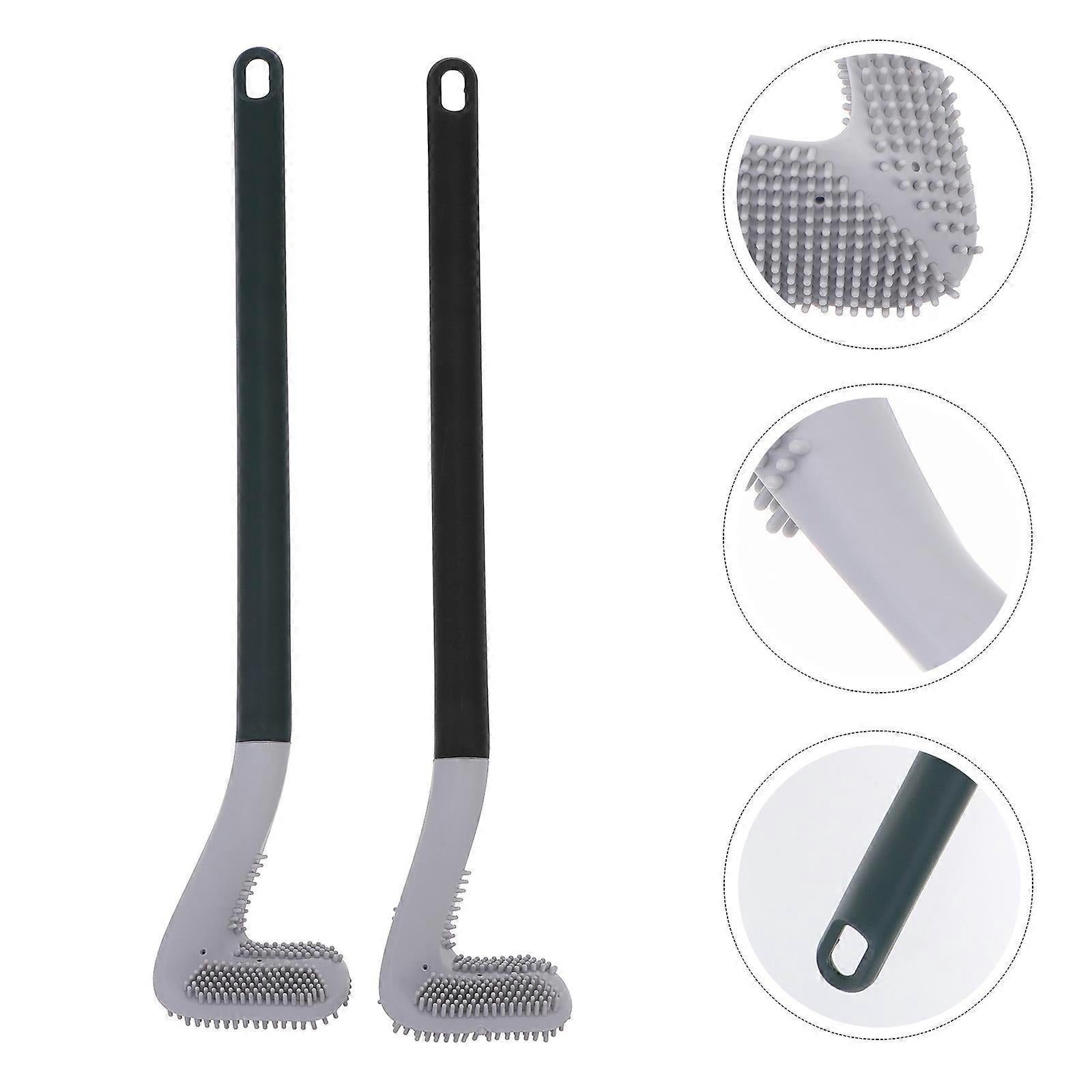360° Golf Toilet Cleaning Brush | Flexible Silicone Toilet Brush with Long Handle
